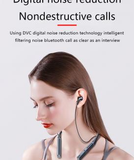 Waterproof Noise Canceling Wireless Headphones Magnetic Headset Bluetooth Compatible Kband Headset 100 Hours
