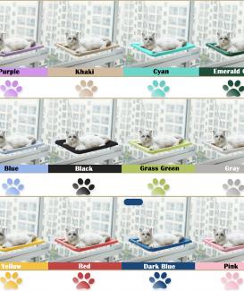 20kg Pet Aerial Hammock Cat Bed Kitten Climbing Frame Sunny Window Seat Accent Bearing Pet Accessories